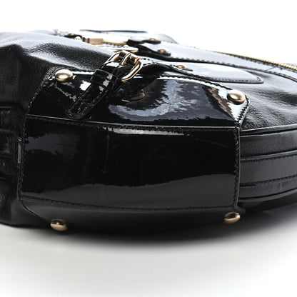 Versace Patent Studded Hobo Black 7 of 8