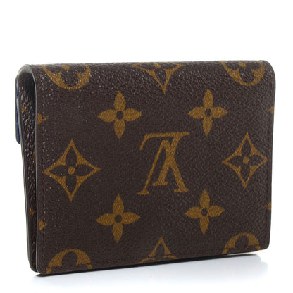 Louis Vuitton Monogram Compact Marie Wallet Blue 3 of 7