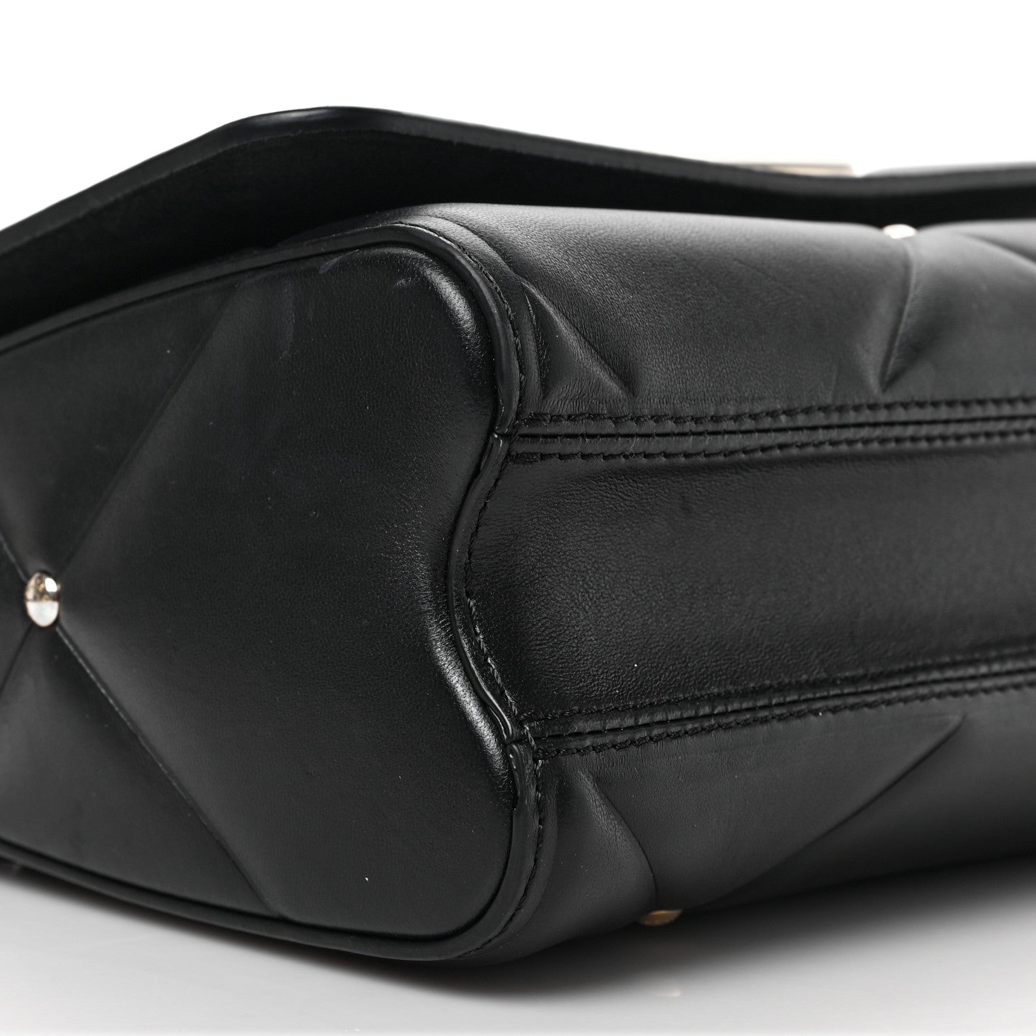 Louis Vuitton Lambskin Quilted Twist MM Black 7 of 8