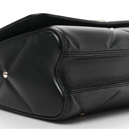 Louis Vuitton Lambskin Quilted Twist MM Black 7 of 8