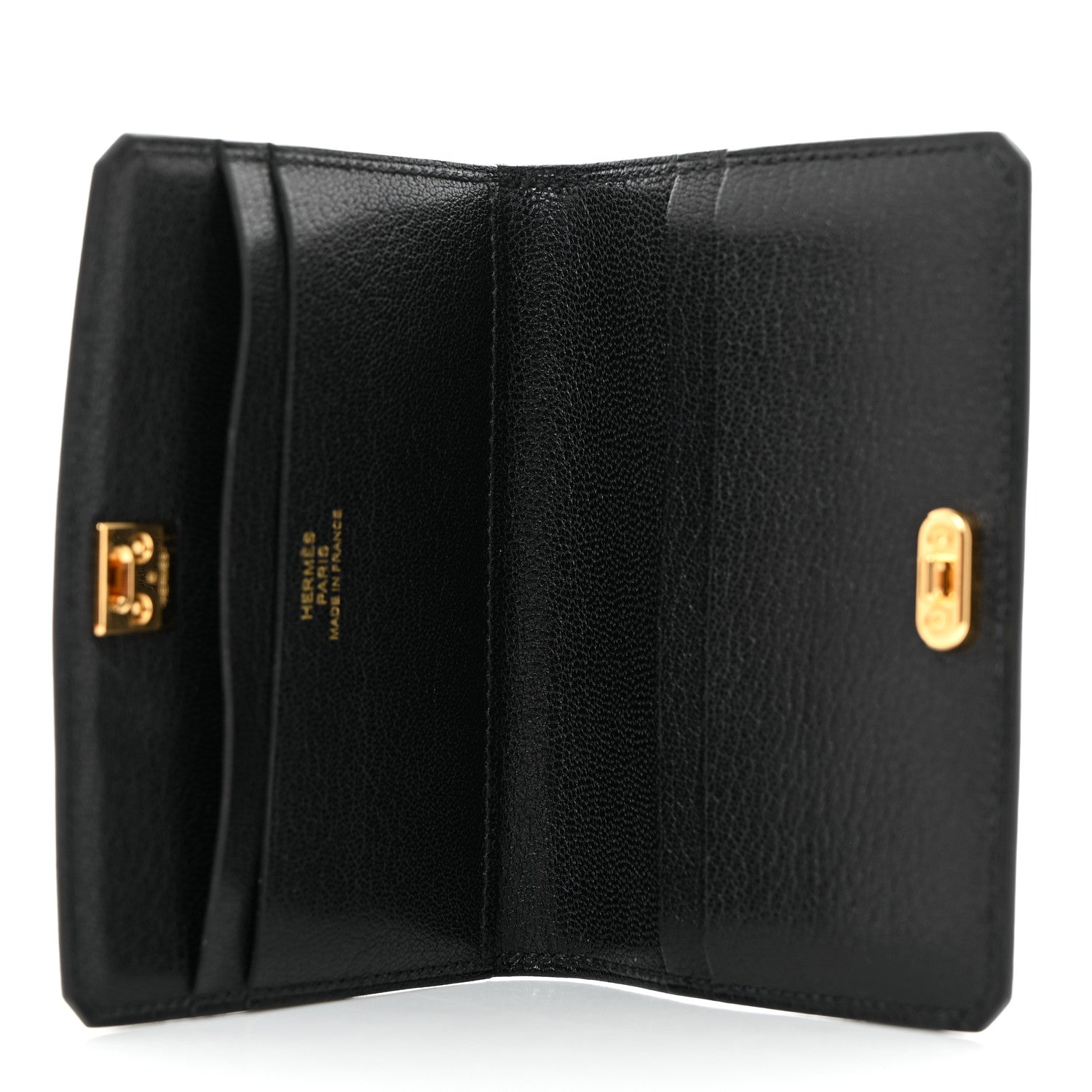 Hermes Chevre Mysore Medor Card Holder Black 5 of 8