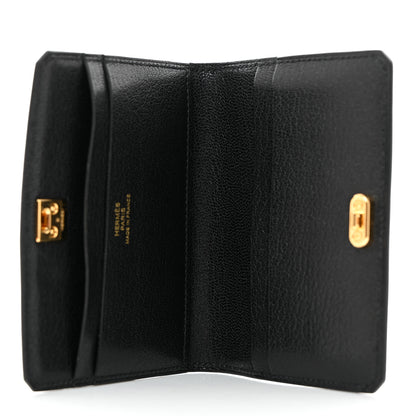 Hermes Chevre Mysore Medor Card Holder Black 5 of 8
