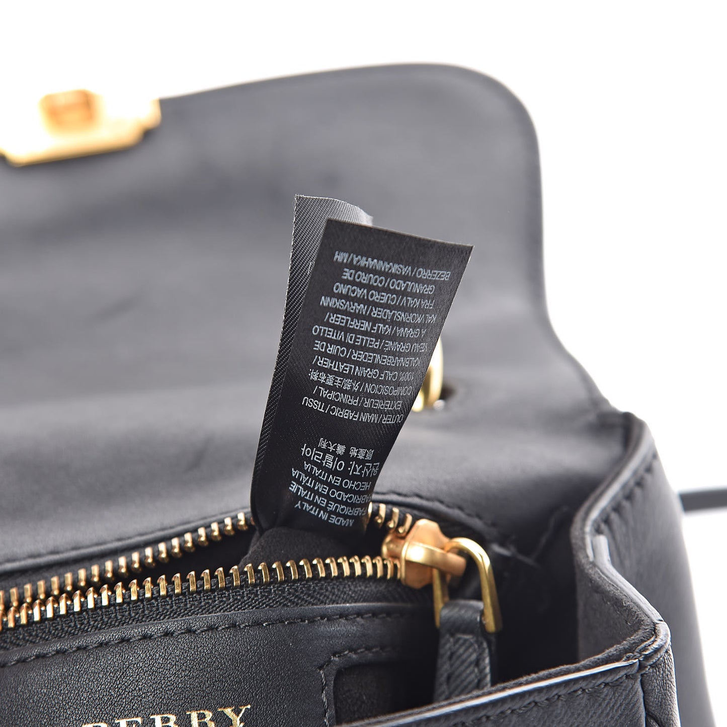 Trench Calfskin Small DK88 Top Handle Bag Black