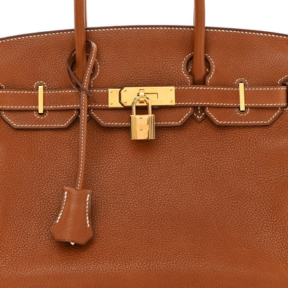 Hermes Natural Barenia Faubourg Birkin 30 Fauve 8 of 13