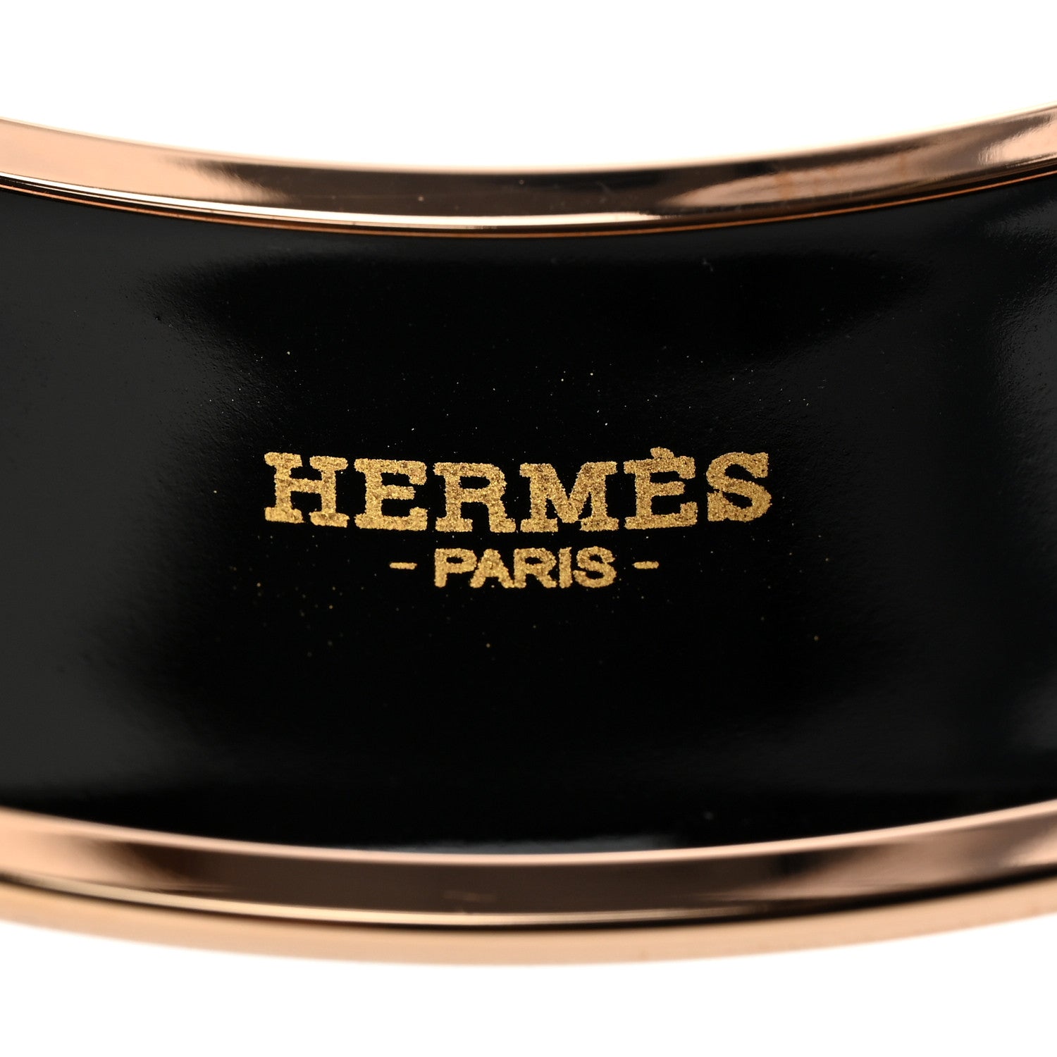 Hermes Enamel Printed Wide Les Cannes Bracelet L Baroque 4 of 6