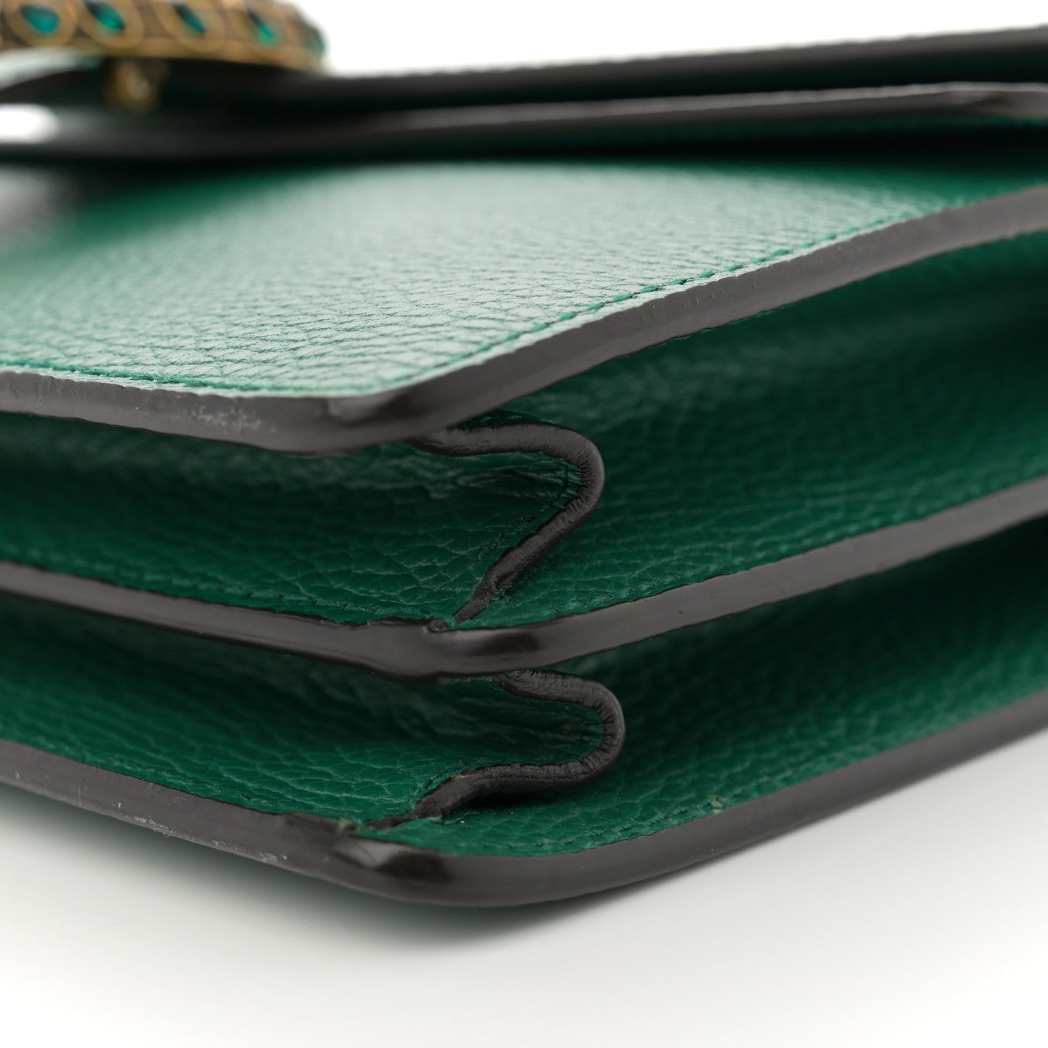 Gucci Pebbled Calfskin Small Dionysus Shoulder Bag Emerald 10 of 15