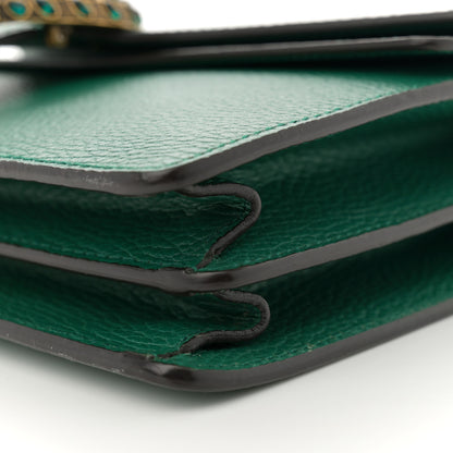 Gucci Pebbled Calfskin Small Dionysus Shoulder Bag Emerald 10 of 15