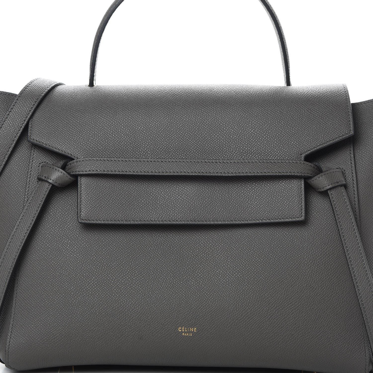 Celine Grained Calfskin Mini Belt Bag Grey 9 of 11
