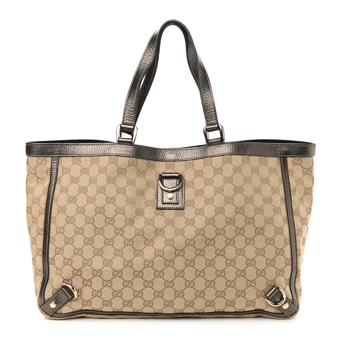 Monogram Large Abbey Tote Gunmetal