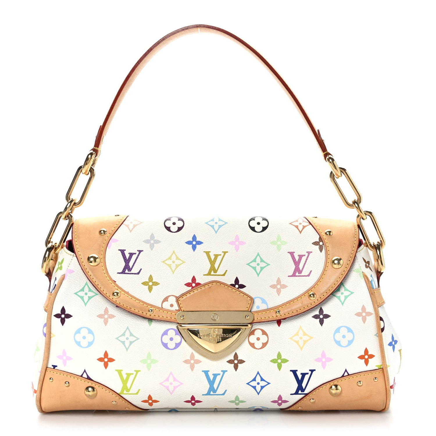 Louis Vuitton Monogram Multicolor Beverly MM White 1 of 9