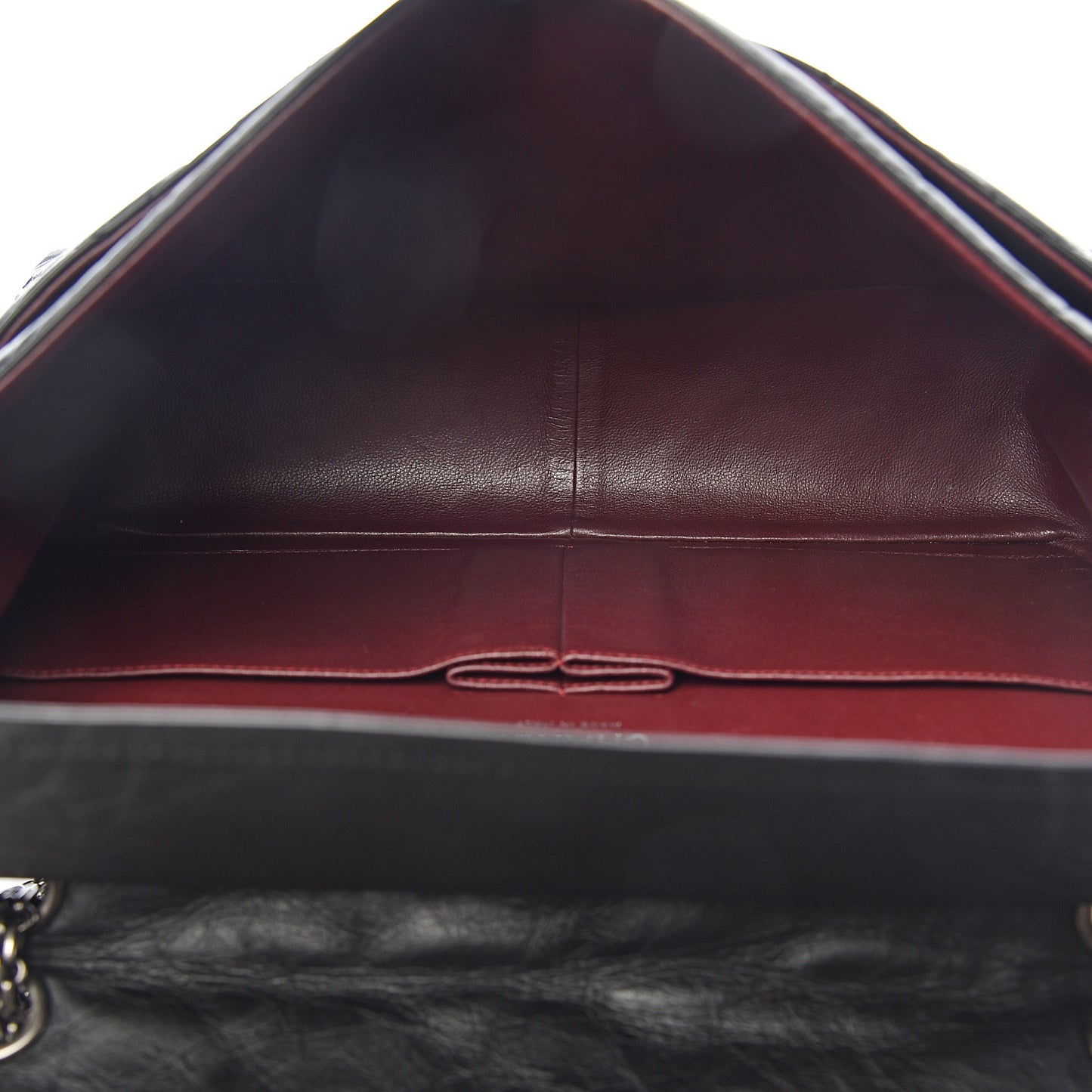 Aged Calfskin Quilted 2.55 Reissue 227 Flap Black