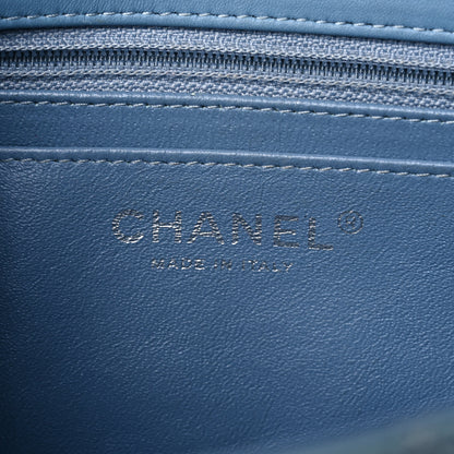 Chanel Patent Calfskin Quilted Mini Rectangular Flap Light Blue 6 of 13