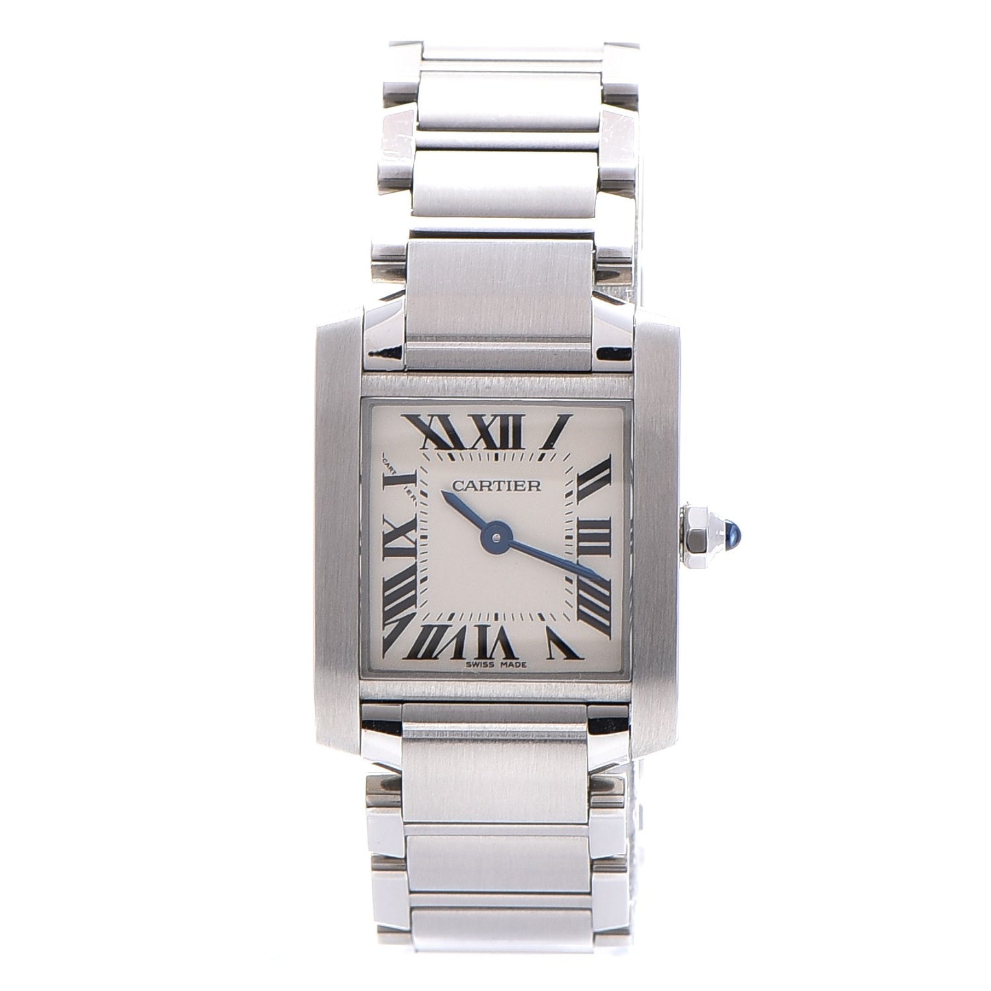 Stainless Steel 20mm Tank Francaise Quartz Watch