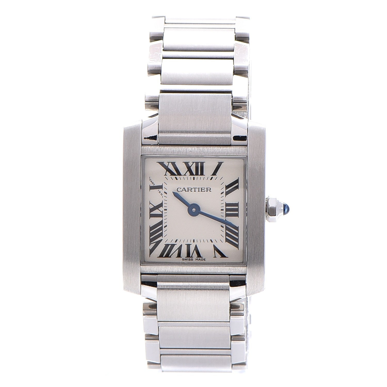 Cartier Stainless Steel 20mm Tank Francaise Quartz Watch 1 of 12