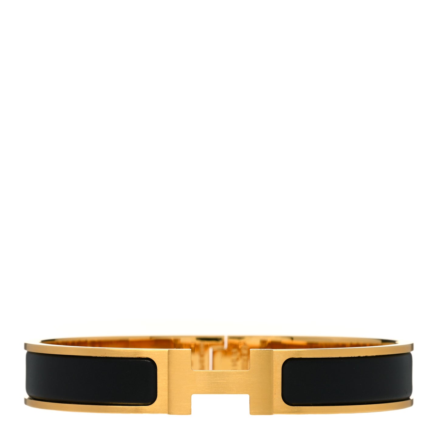 Matte Enamel Narrow Clic Clac HH Bracelet T6 Black