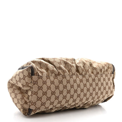 Gucci Monogram Large D Gold Hobo Dark Brown 4 of 12