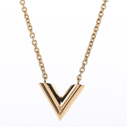 Louis Vuitton Essential V Necklace Gold 4 of 6