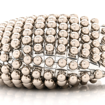 Bottega Veneta Metallic Nappa Studded Intrecciato Mini Jodie Silver 10 of 10