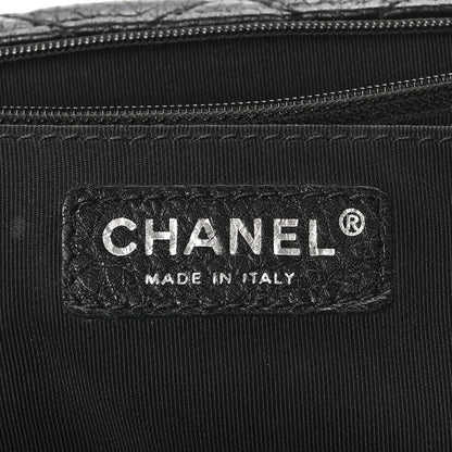 Chanel Calfskin Quilted Small XXL Travel Flap Bag Black 6 of 10