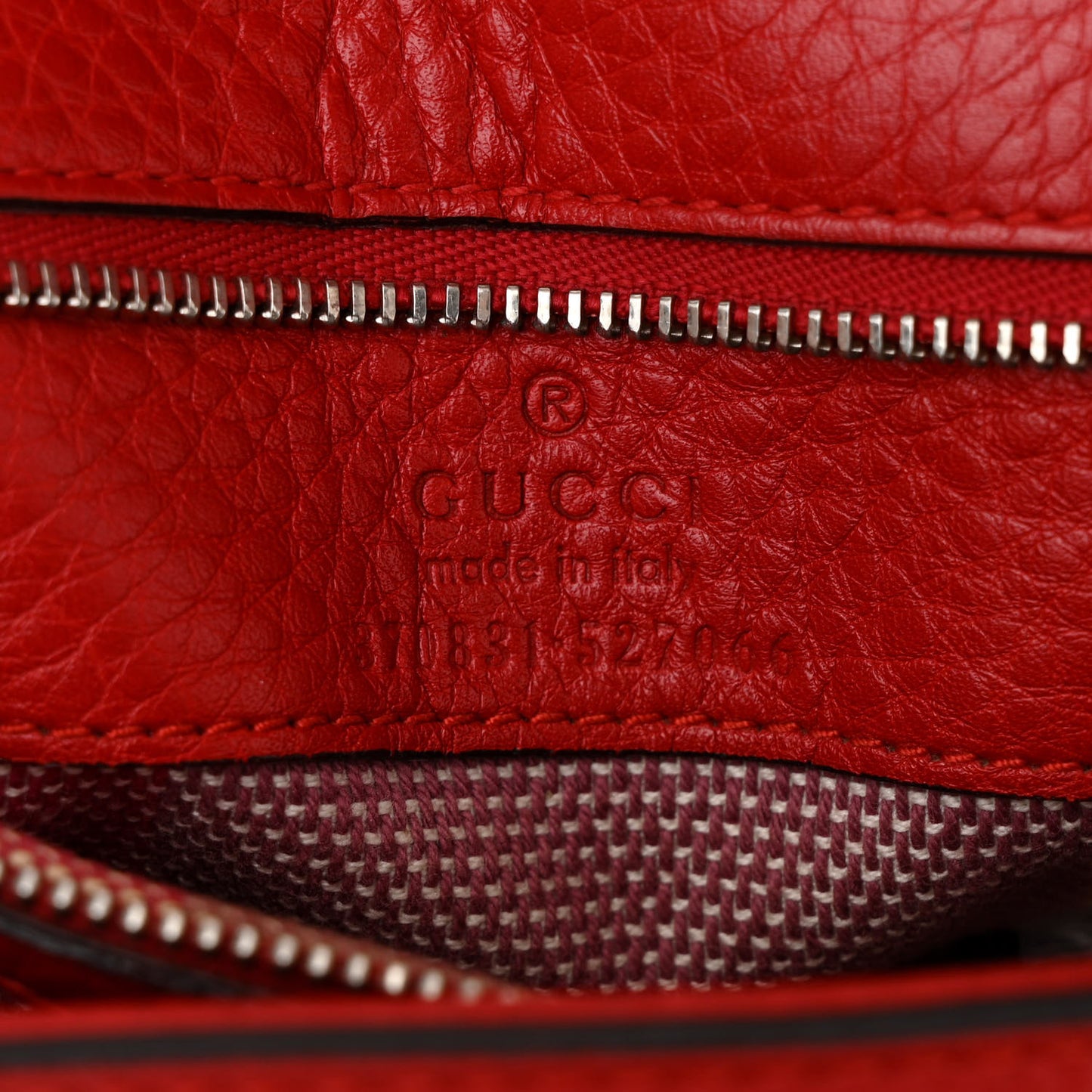Cellarius Calfskin Small Bamboo Daily Top Handle Bag Hibiscus Red
