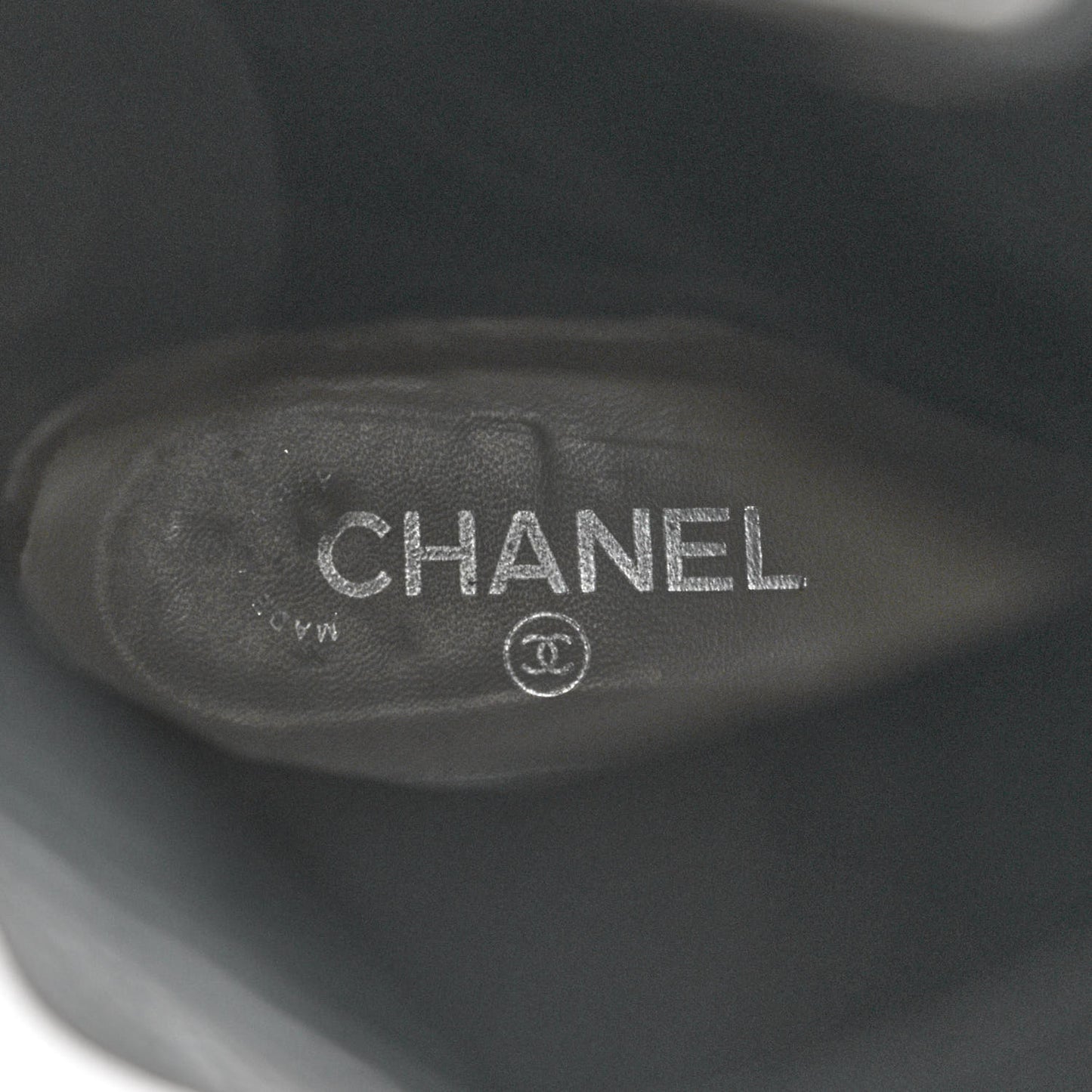 Calfskin Ascot Knee High CC Boots 39 Black