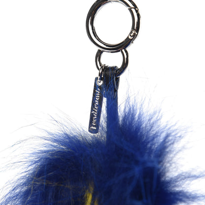 Fendi Mink Fur Fendirumi Bug-Kun Monster Bag Bug Charm Pacific Fluo Yellow 3 of 4
