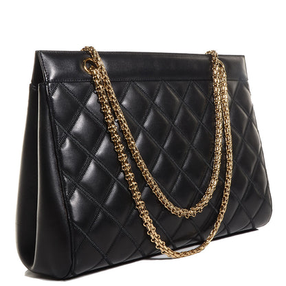 Chanel Lambskin Quilted Shoulder Bag Black 3 of 9