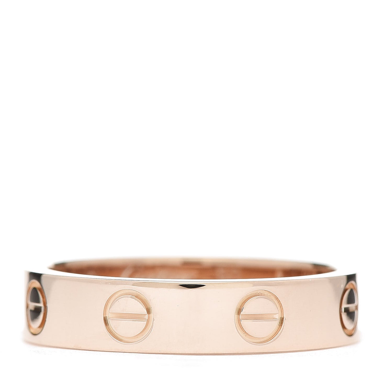 18K Pink Gold Diamond 4mm LOVE Wedding Band Ring 50 5.25
