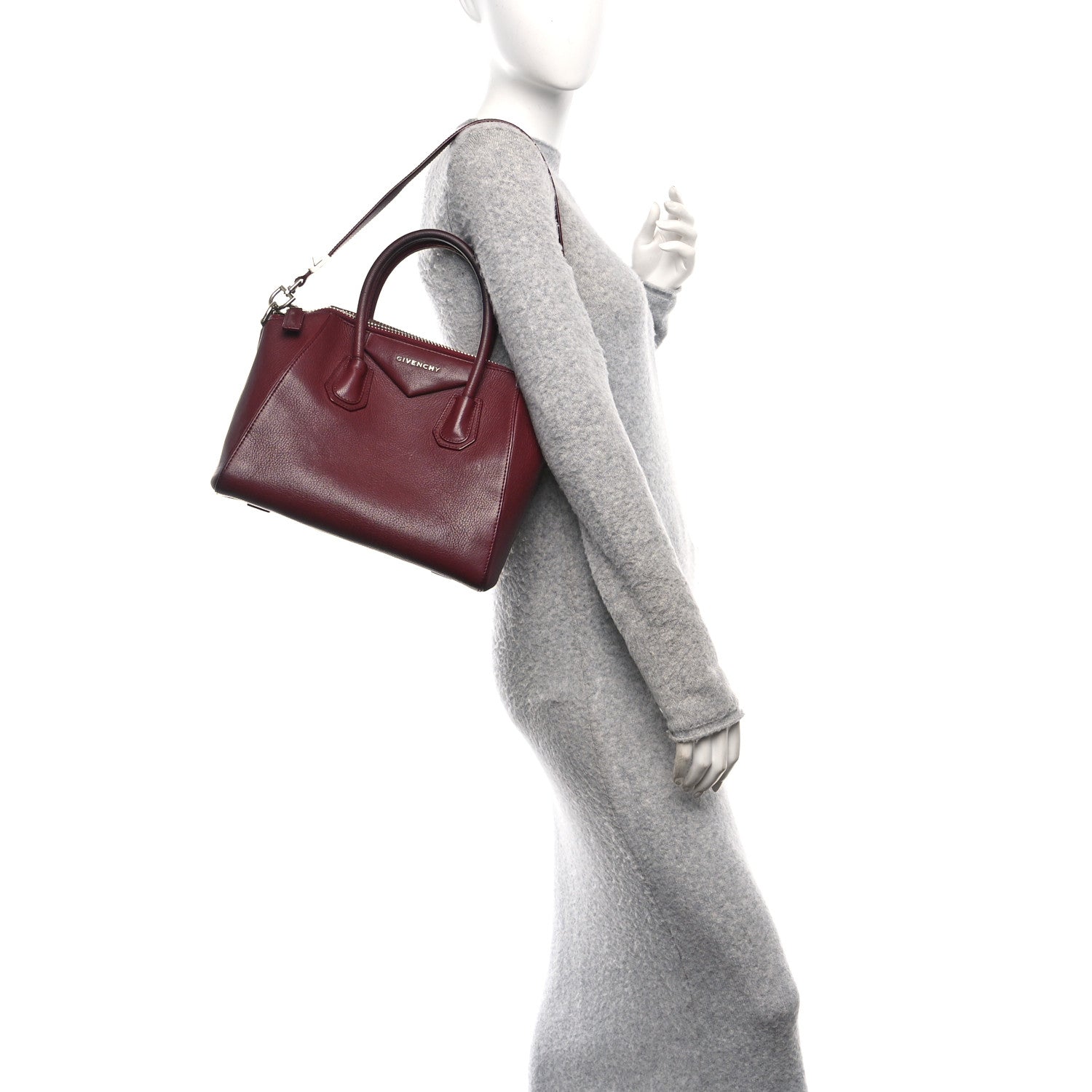 Givenchy Sugar Goatskin Small Antigona Oxblood 2 of 11