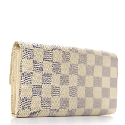 Louis Vuitton Damier Azur Sarah Wallet 2 of 6
