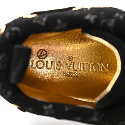 Louis Vuitton Suede Fold Over Sneakers 35.5 Black 7 of 9