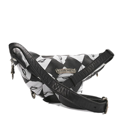 Chrome Hearts Canvas 99 Eyes Snat Pack Gunslinger Waist Bag Black White 3 of 10