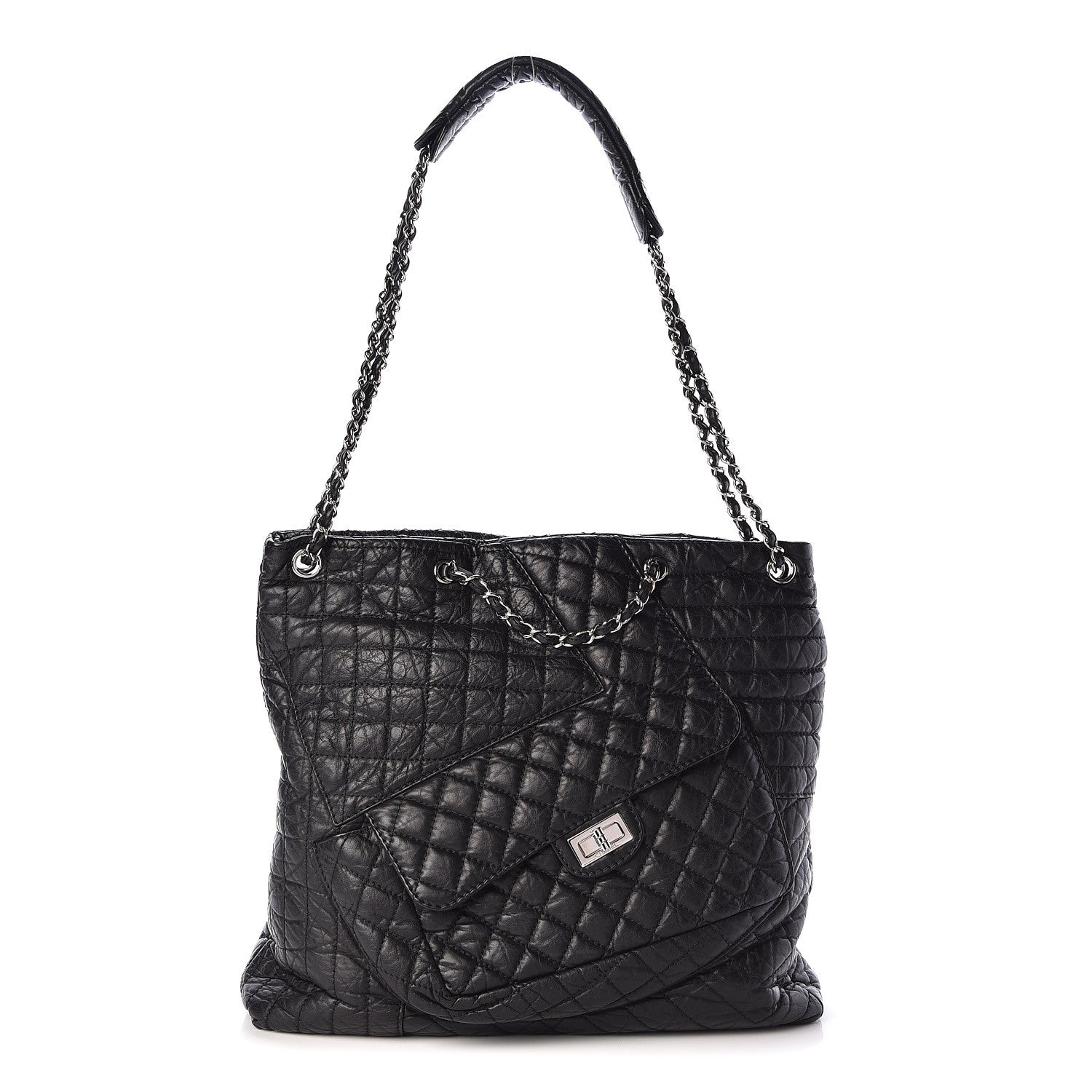 Chanel Aged Calfskin Karl's Cabas Tote Black 1 of 10