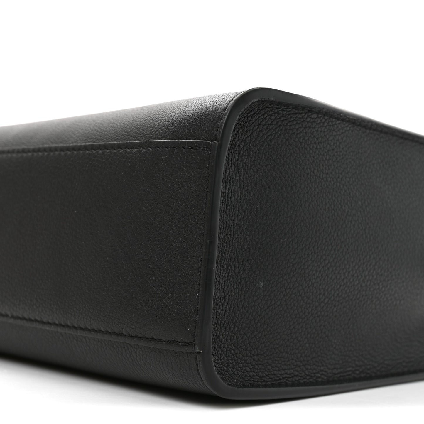 Calfskin Lock & Go Tote Black