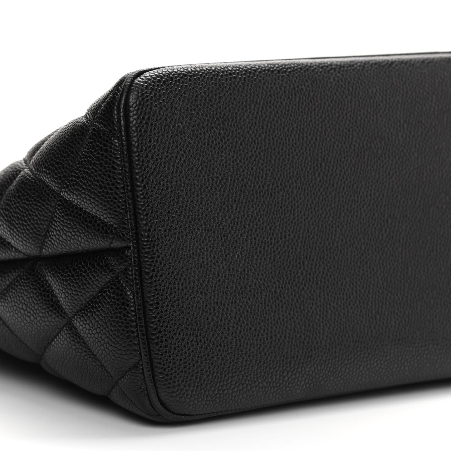Caviar Quilted Medallion Tote Black