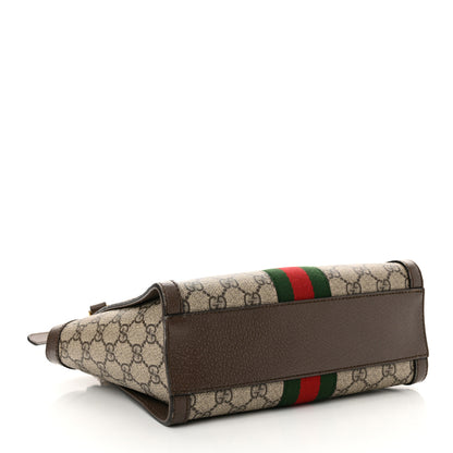 Gucci GG Supreme Monogram Small Ophidia Tote Bag Brown 4 of 16