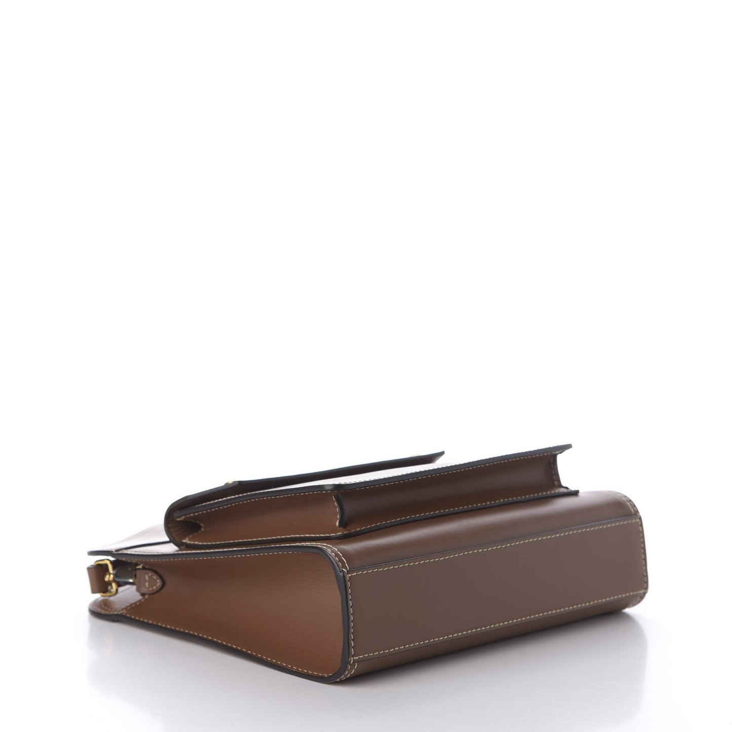 Smooth Calfskin Mini Pocket Bag Malt Brown