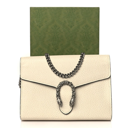 Gucci Dollar Calfskin Mini Dionysus Chain Wallet Mystic White 10 of 10