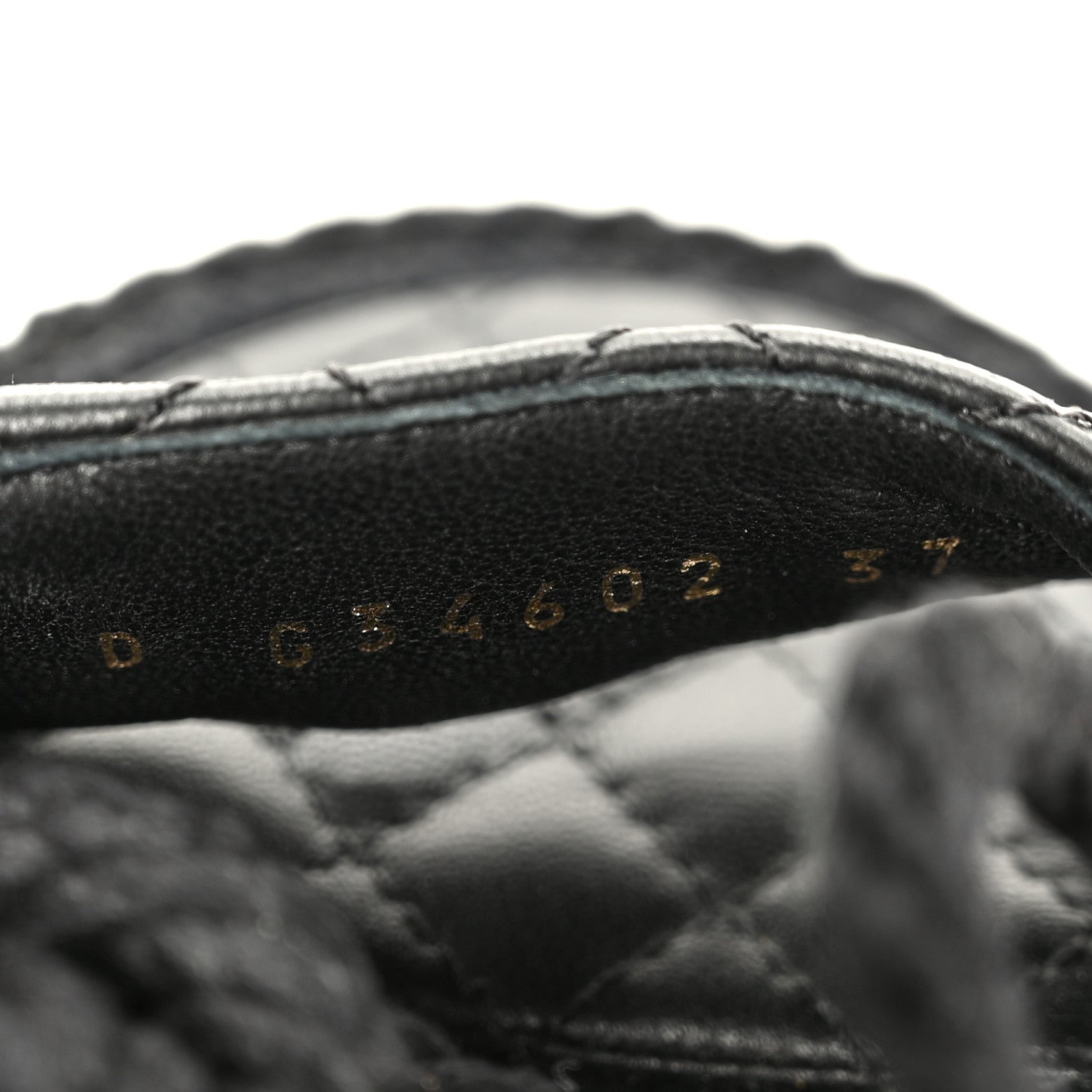 Chanel Cord Lambskin Quilted Logo Sandals 37 Black 10 of 11