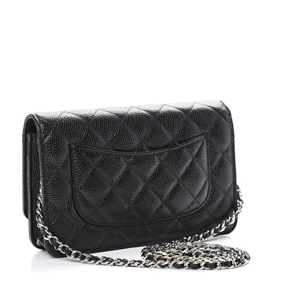 Chanel Caviar Quilted Wallet On Chain WOC Black 2 of 11