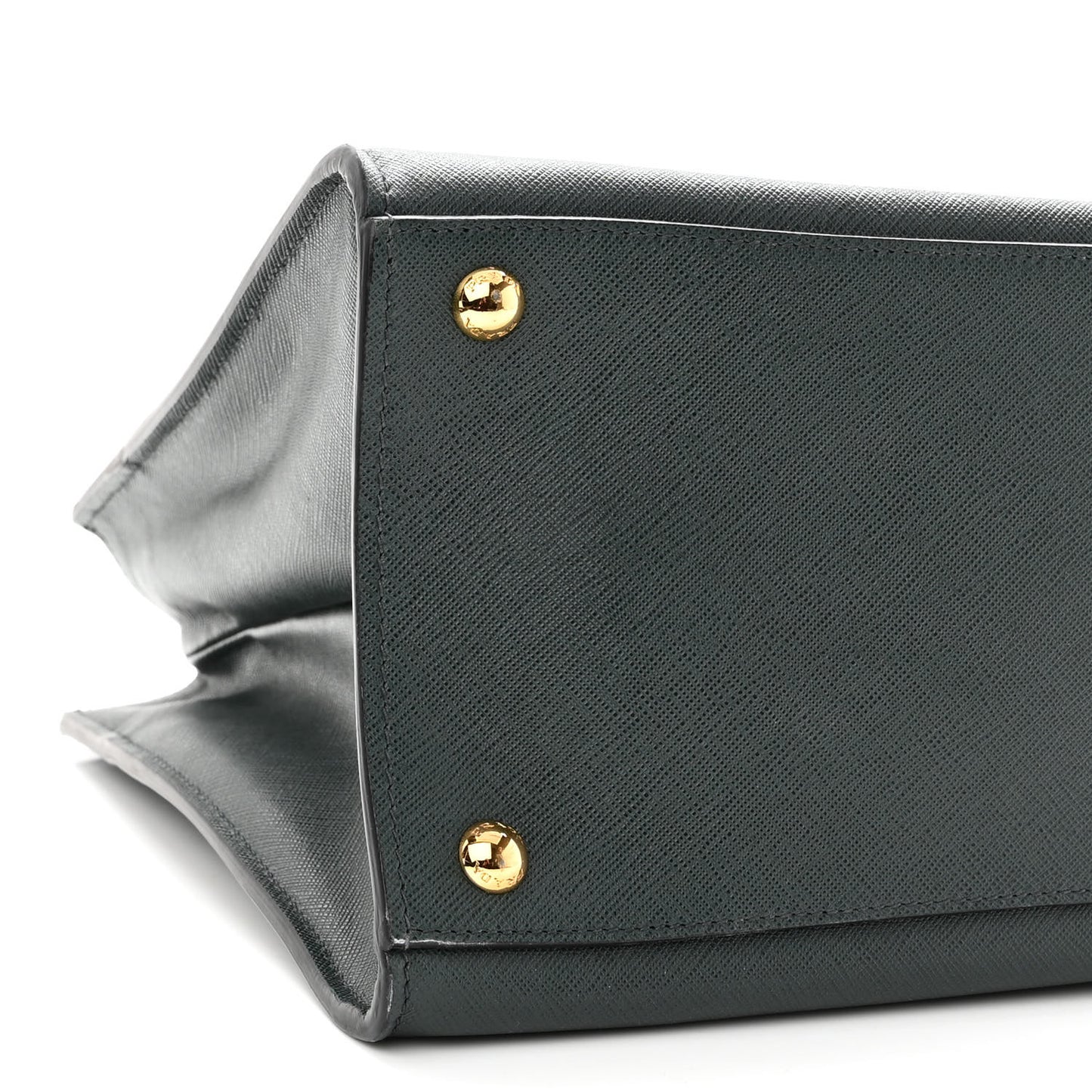 Saffiano Soft Triple Pocket Tote Smeraldo