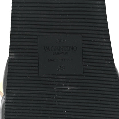 Valentino Garavani Nappa Roman Stud 30/50mm Platform Slide Sandals 38 Black 6 of 8