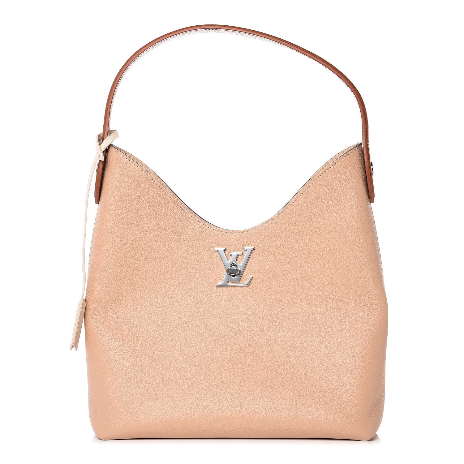 Louis Vuitton Calfskin Lockme Hobo Beige 1 of 7