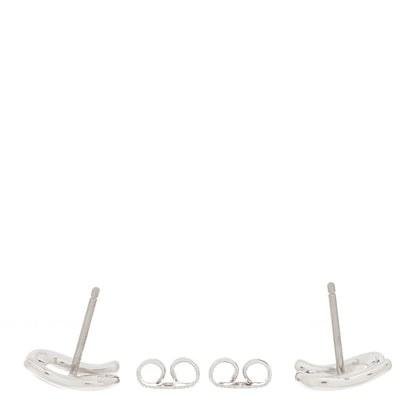 Tiffany Sterling Silver Elsa Peretti Open Wave Earrings 3 of 4