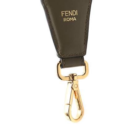 Fendi Canvas Calfskin FF 1974 Adjustable Strap You Multicolor Wood 3 of 4