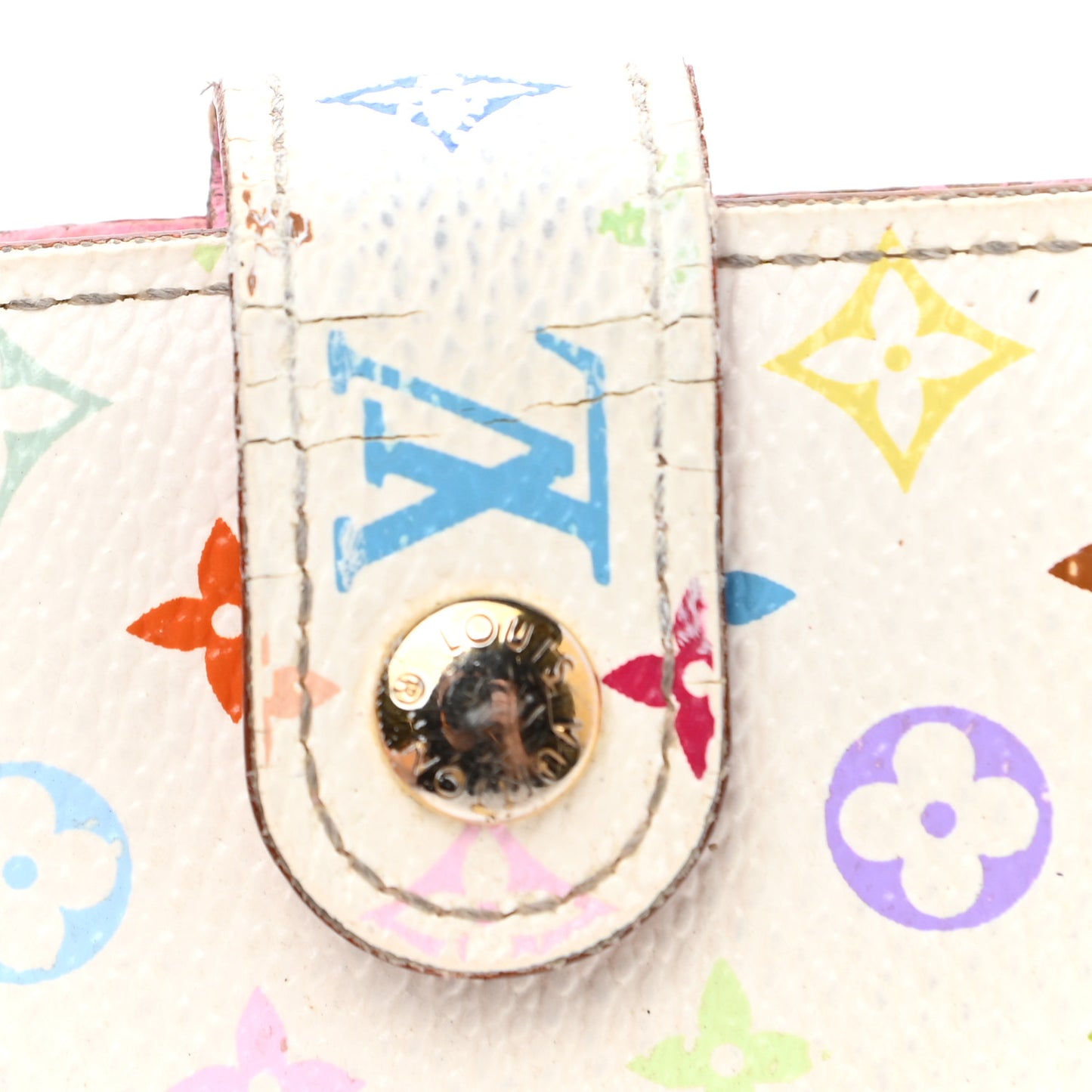 Monogram Multicolor Small Ring Agenda Cover White Litchi