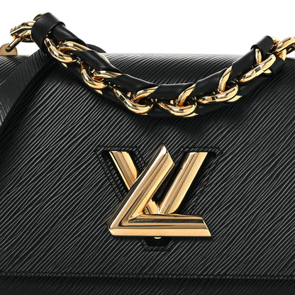 Louis Vuitton Epi Twist Braided Strap Shoulder Bag MM Black 8 of 10