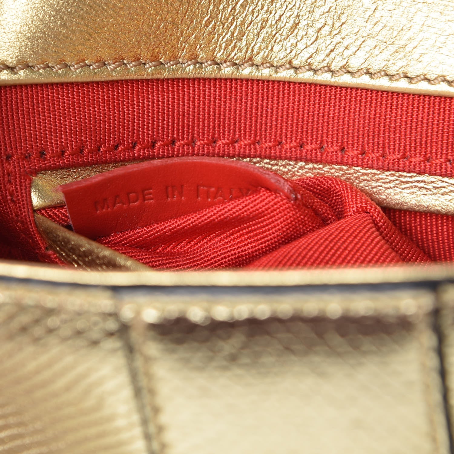 Christian Louboutin Metallic Waternsnake Mini Sweety Charity Crossbody Bag Gold 7 of 9