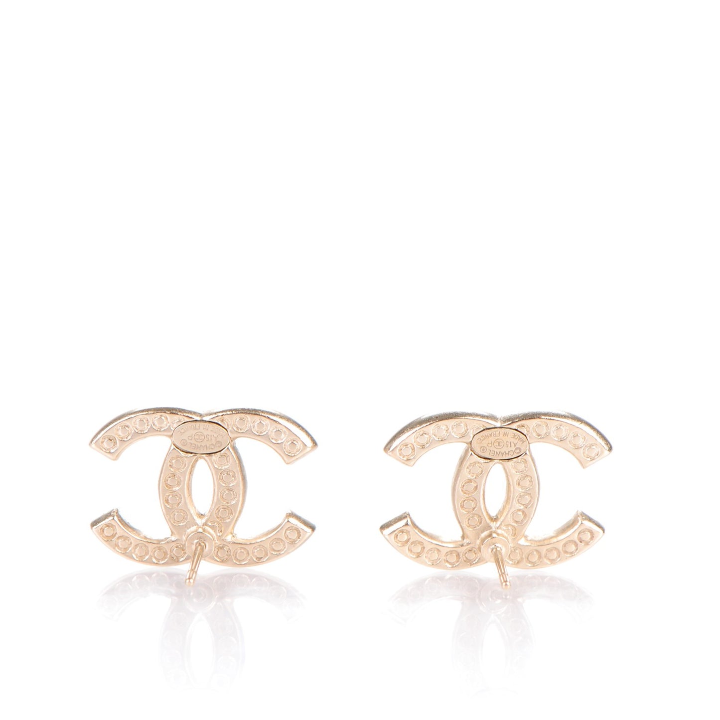Crystal CC Earrings Gold