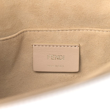 Fendi X FILA Vitello Liberty Mania Bi-Color FF 1974 Embossed Kan I Shoulder Bag White Nebula Multicolor 6 of 11